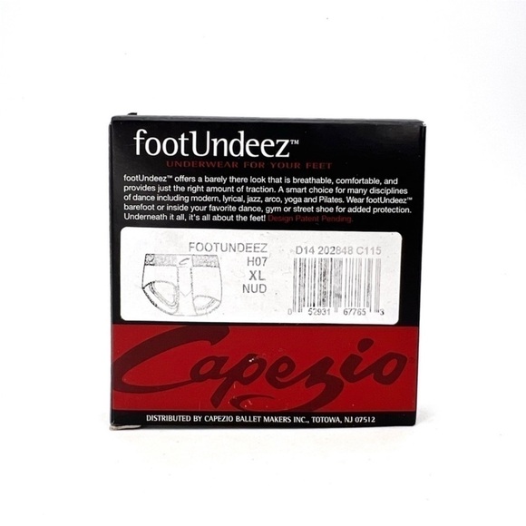 Capezio FootUndeez Men’s L (10-11) = Women’s XL Nude Dance footundeez New NWT - Picture 3 of 6